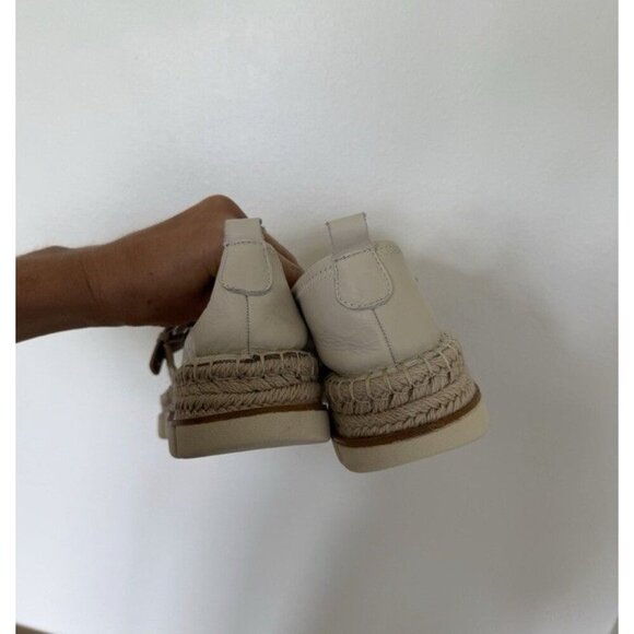 MIA Limited Edition Women's Delila Buckle Platform Flat Cream White 10 Mary Jane - Picture 4 of 5